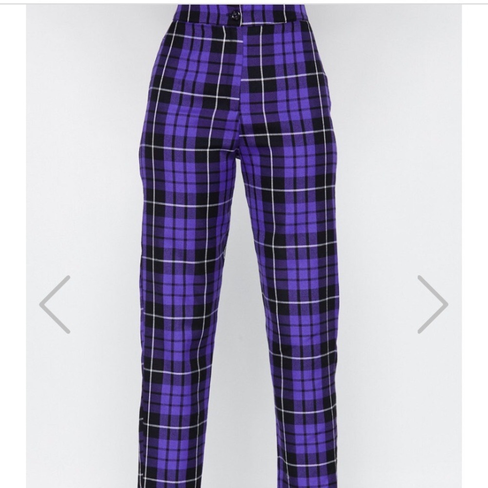 NWT NASTY GAL Plaid pants size 6US *read*